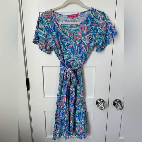 Simply Southern Women’s Tropical Print Dress size medium - Picture 2 of 8